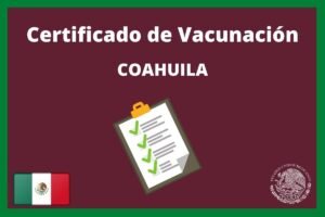 Certificado de vacunación en Coahuila