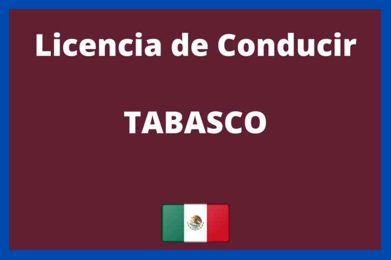 licencia de conducir en Tabasco