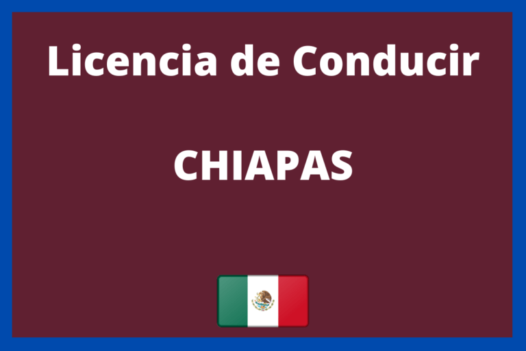 Licencia de conducir chiapas